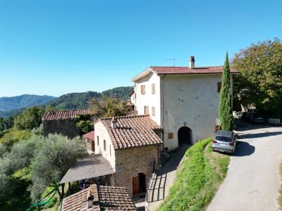 Two restored stone houses between Lucca and Camaiore