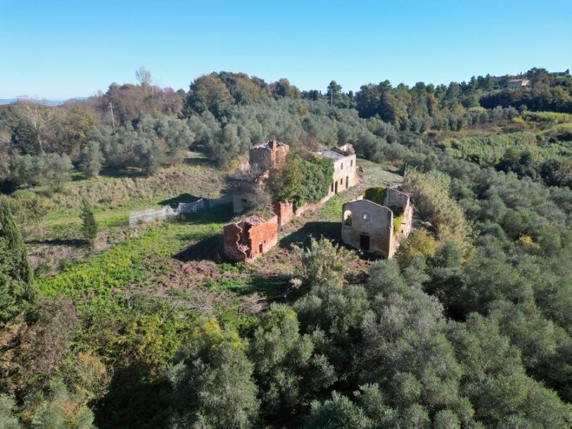 Land with large ruin for construction near San Miniato, Pisa-5