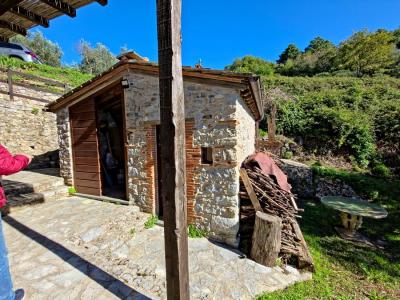 Dva kamenné domy s pozemkem mezi Luccou a Camaiorem