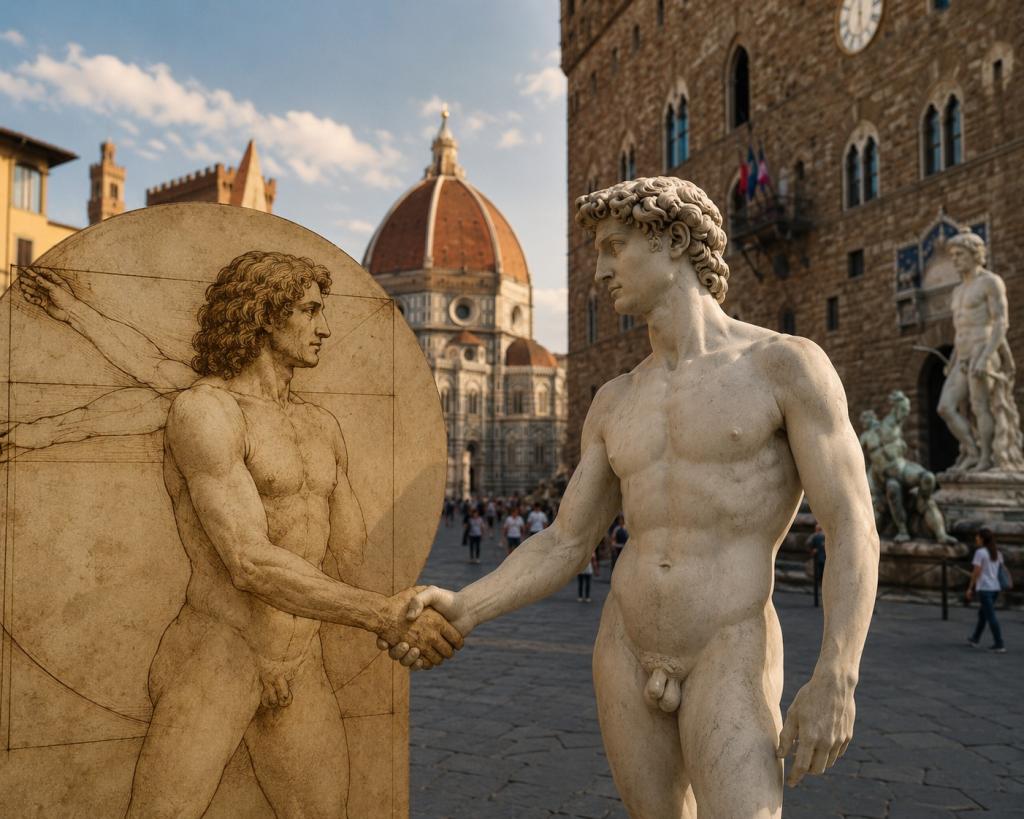 Did Michelangelo and Leonardo know each other?