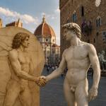 Did Michelangelo and Leonardo know each other?