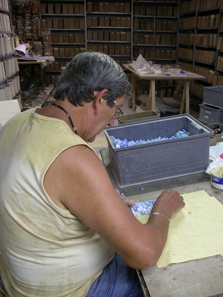 Sochařina a mozaiky - na workshopu u Barsantiho