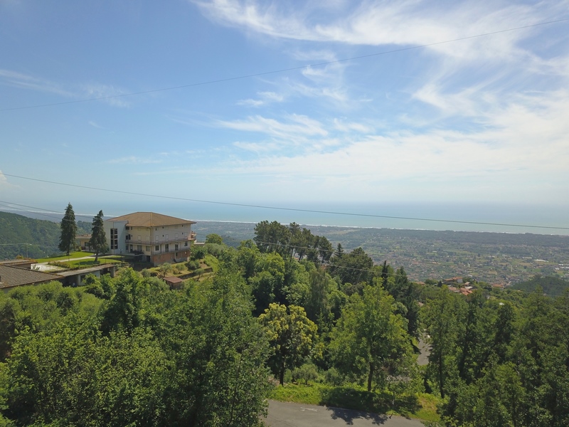 Stone House with Sea View in Montignoso Hills – Large Land for Renovation