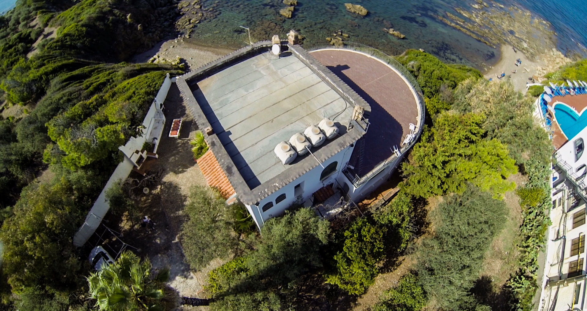 Villa nad pláží v Cefalu