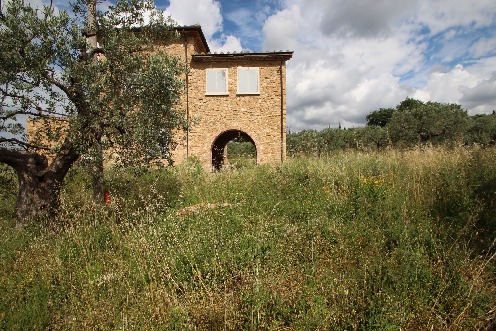 Costruzione da finire verso Riparbella