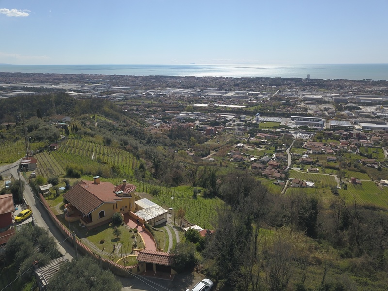 Villa mit Weinberg und Meerblick