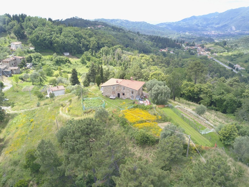 Large stone house with large view