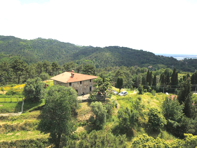 Large stone house with large view