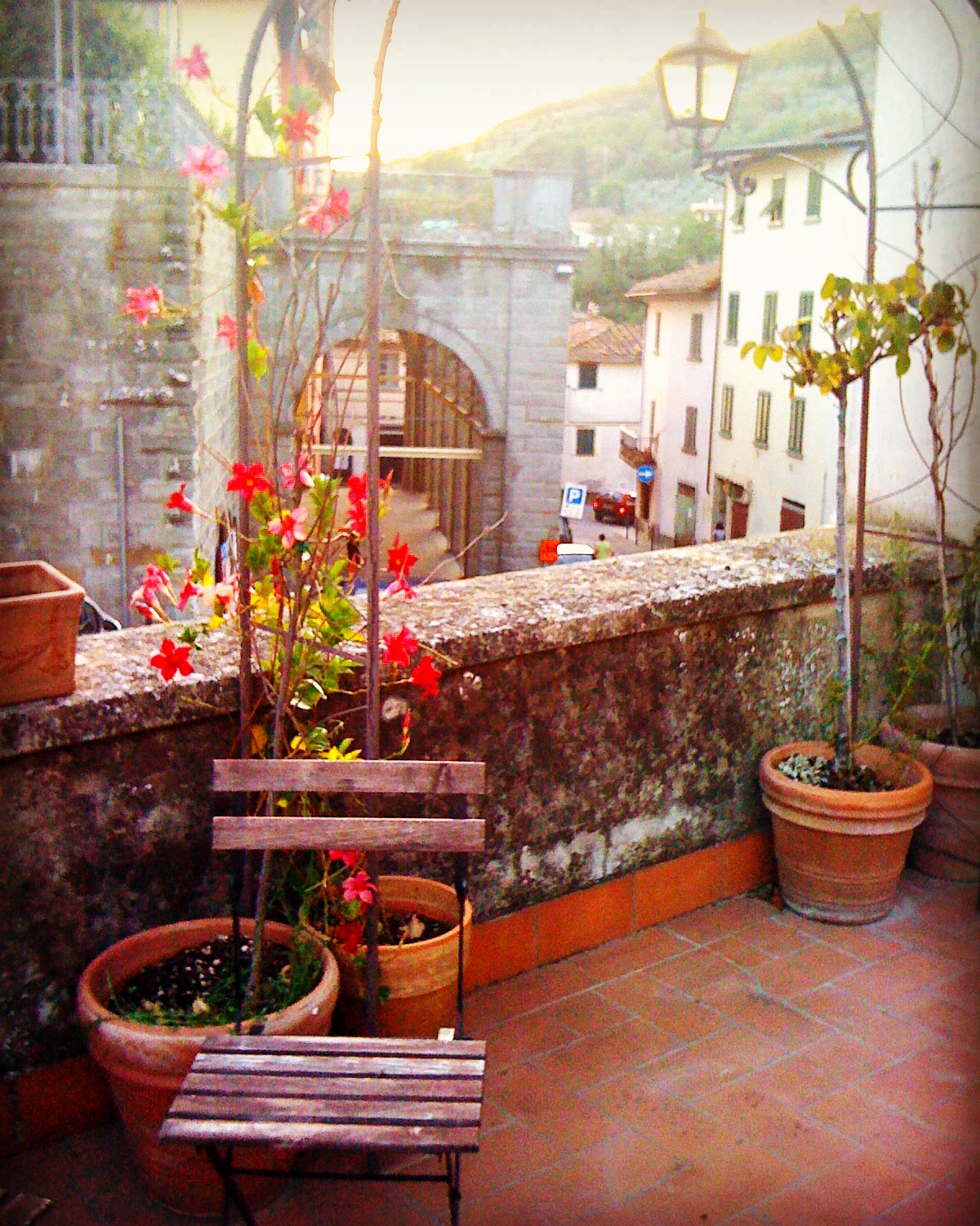 Parte di un palazzo antico in Loro Ciuffenna