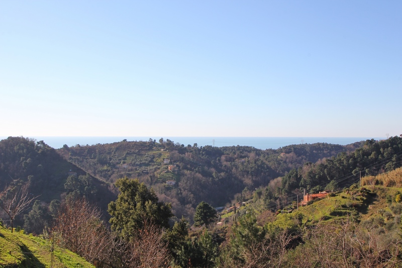 Casa isolata con vista mare