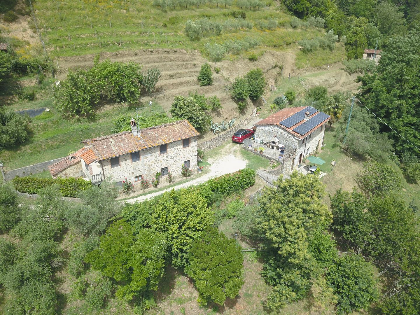 3 Steinhäuser in der Garfagnana