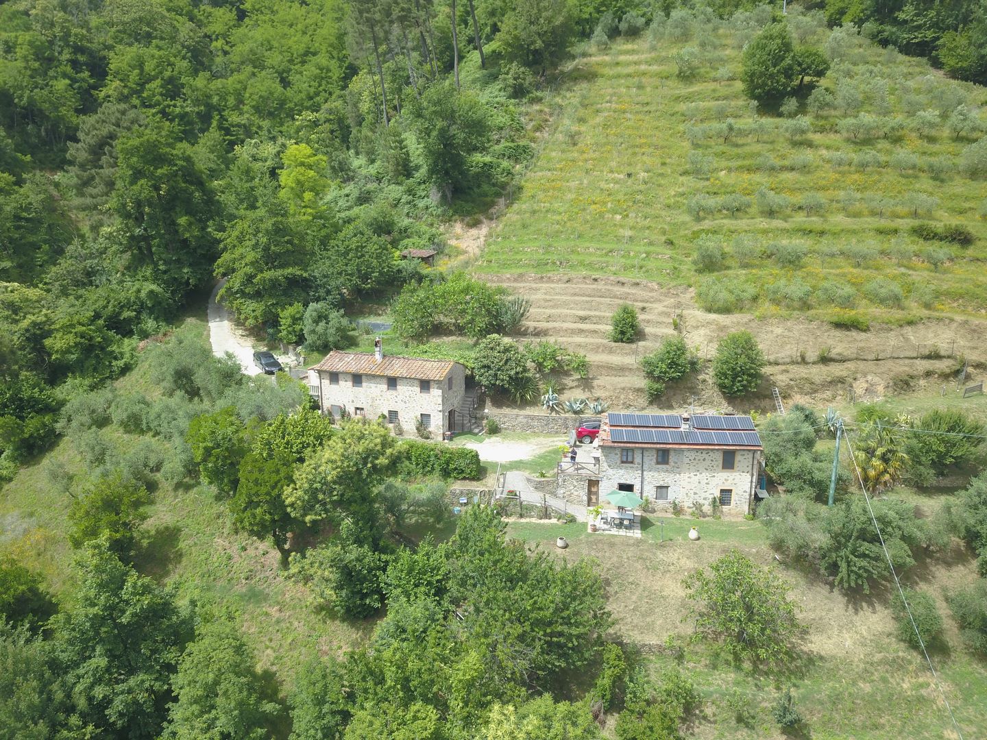 3 Steinhäuser in der Garfagnana