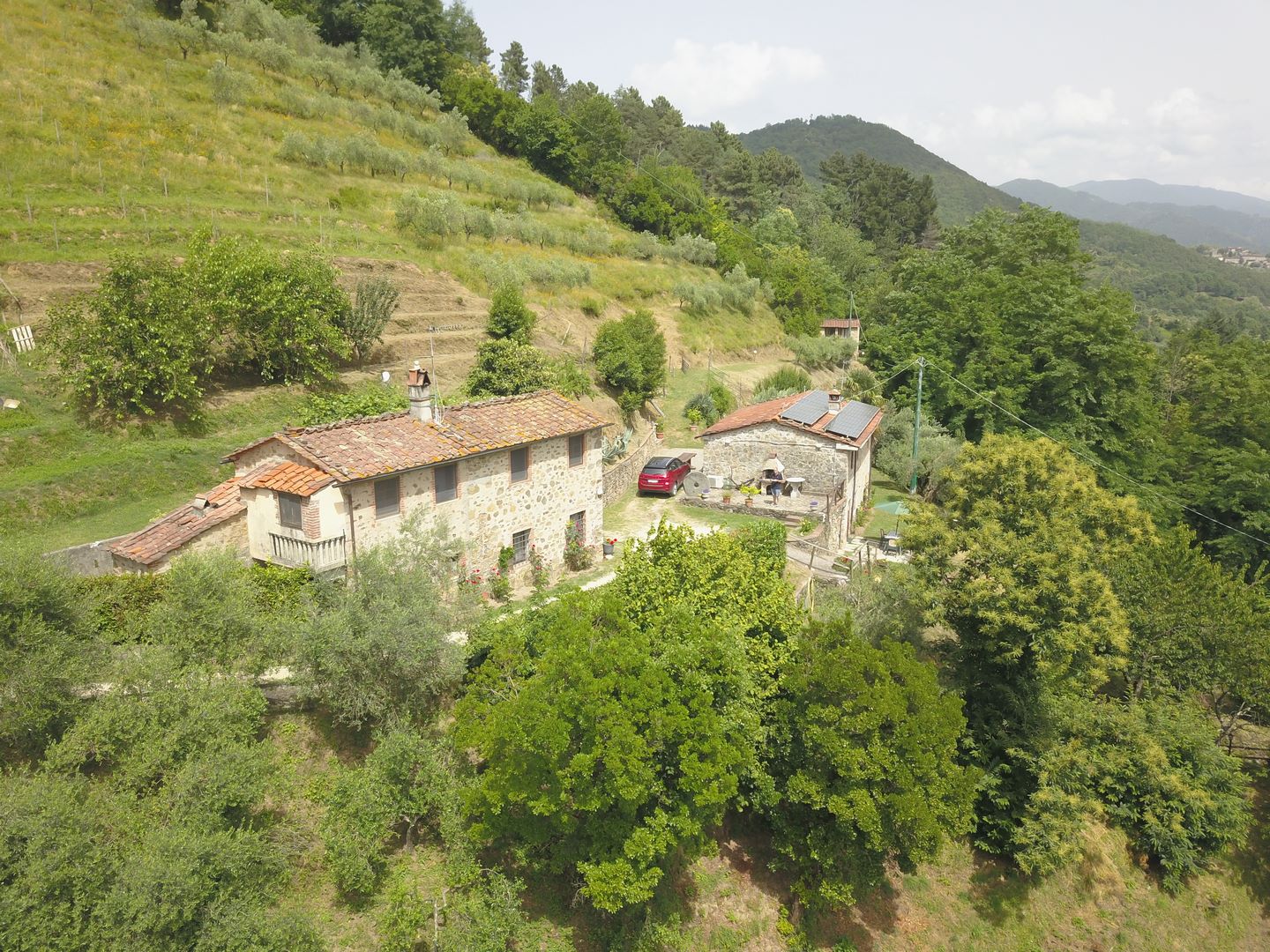 3 Steinhäuser in der Garfagnana