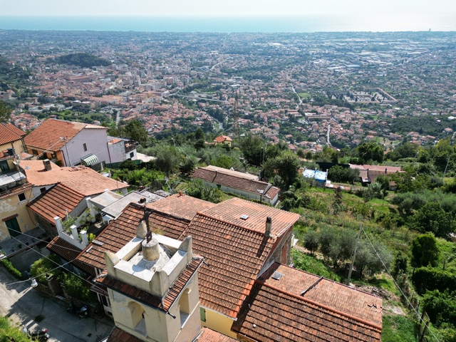 Stonehouse with sea view