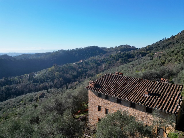 Traditional Tuscan Villa with Sea Views & Olive Grove