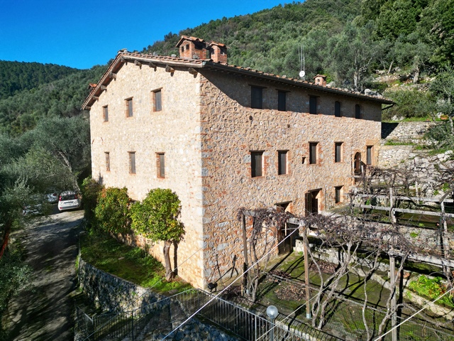 Landvilla mit Olivenhain und Meerblick bei Camaiore