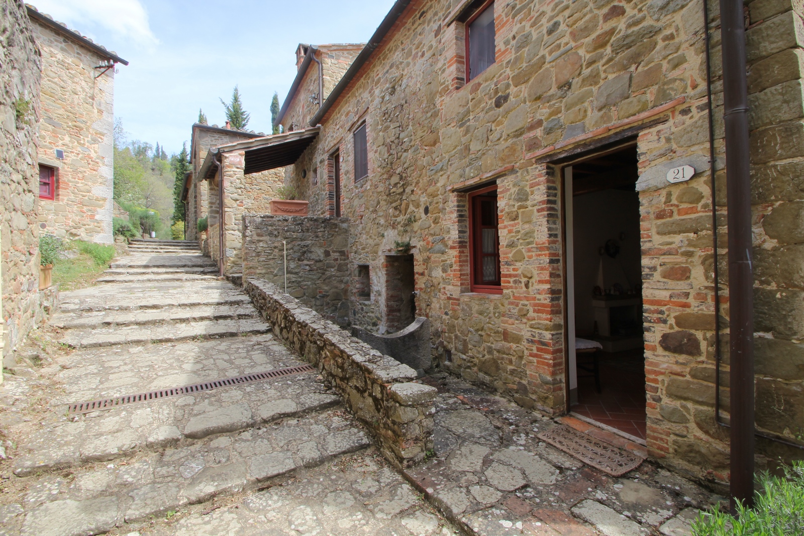 Kamenný dům v rezidenci v Chianti