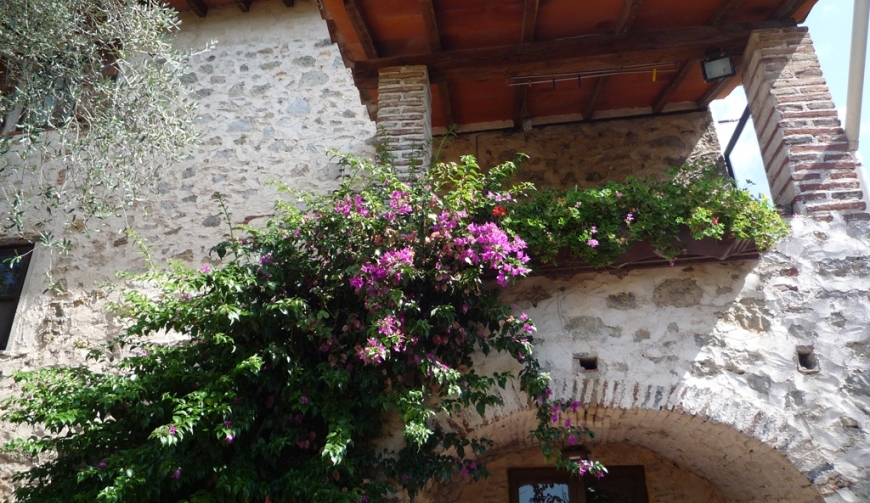 Isolated stone house with guest house above Camaiore