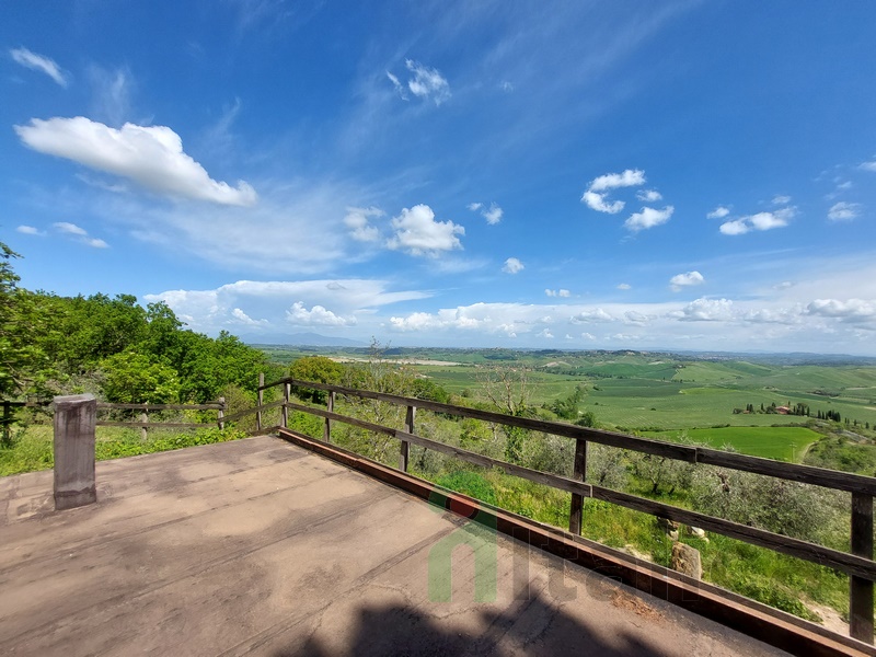 Grande Casale con Vista Panoramica e 6ha di Uliveto – Toscana