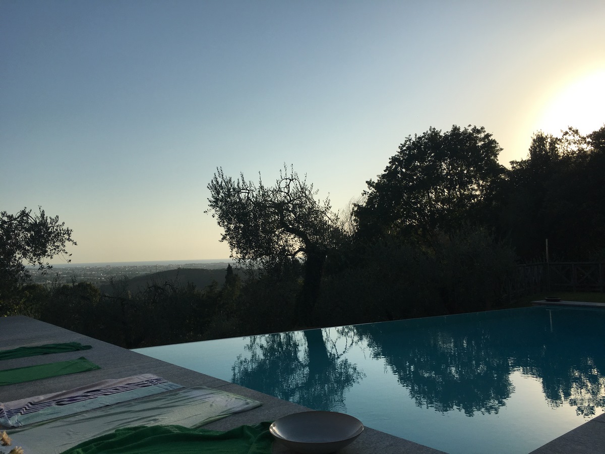 Exclusive Tuscan Villa with Panoramic Sea Views & Olive Grove in Versilia
