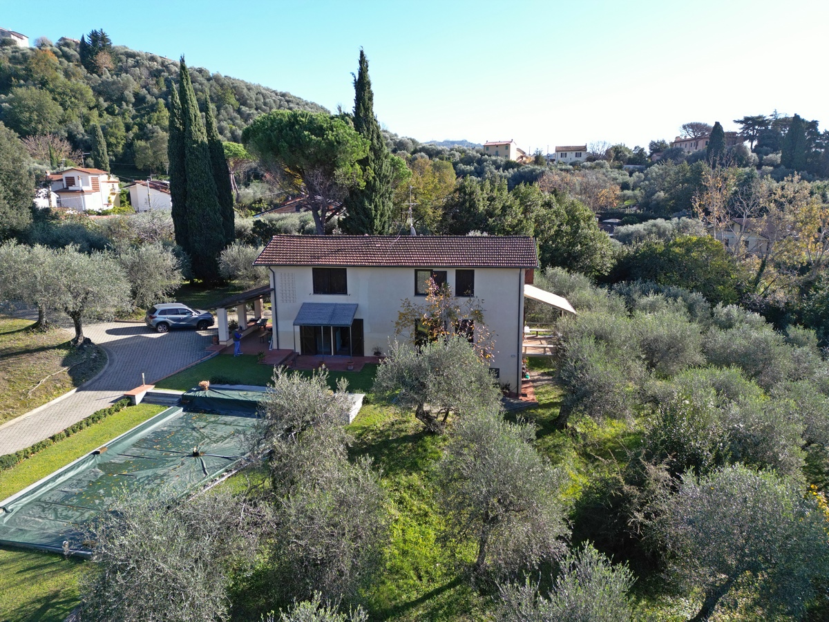 Exclusive Tuscan Villa with Panoramic Sea Views & Olive Grove in Versilia
