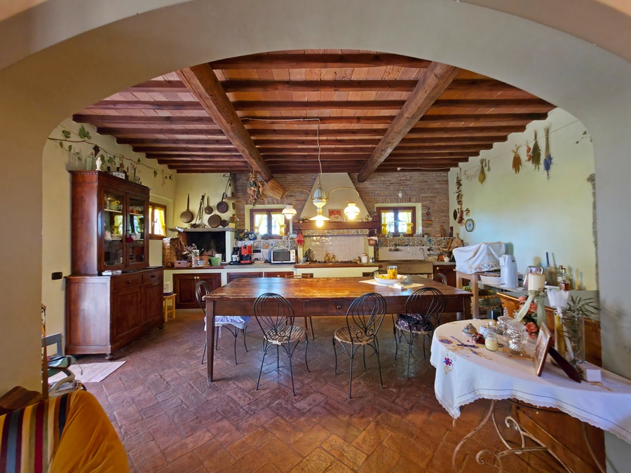 Eckteil eines Landhauses bei San Miniato