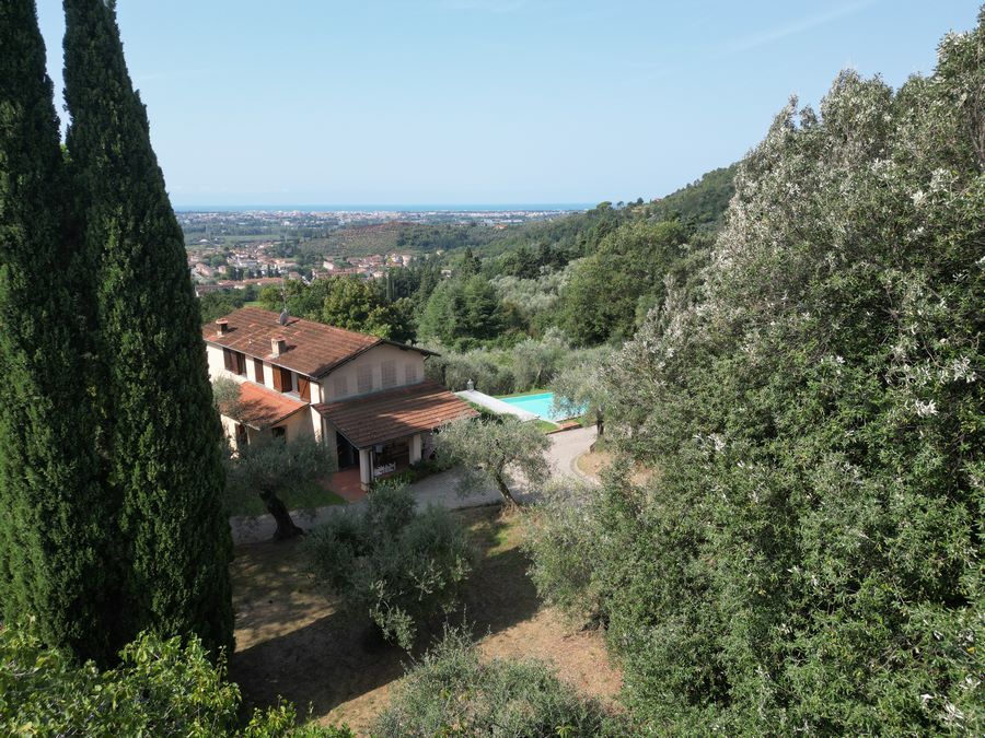 Esclusiva Villa Toscana con Vista Mare Panoramica e Uliveto in Versilia