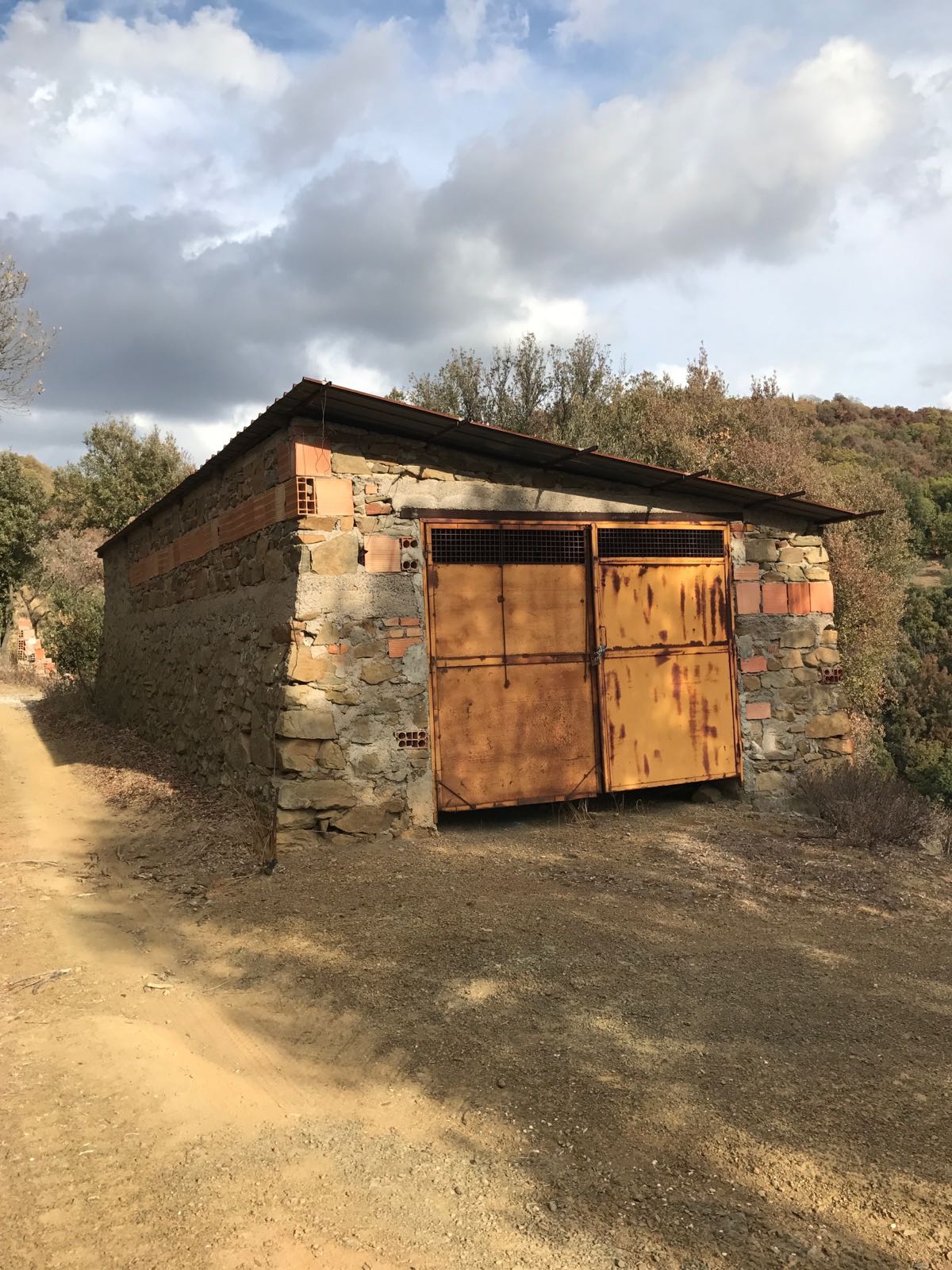 Grundstück mit Meerblick, Oliven und kleinen ausbaufähigen Steinruinen